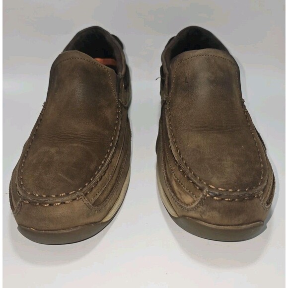 Rockport Works RK6737 Steel Toe Boat Shoe Men\'s 12 M Brown Leather Slip-On main image 12